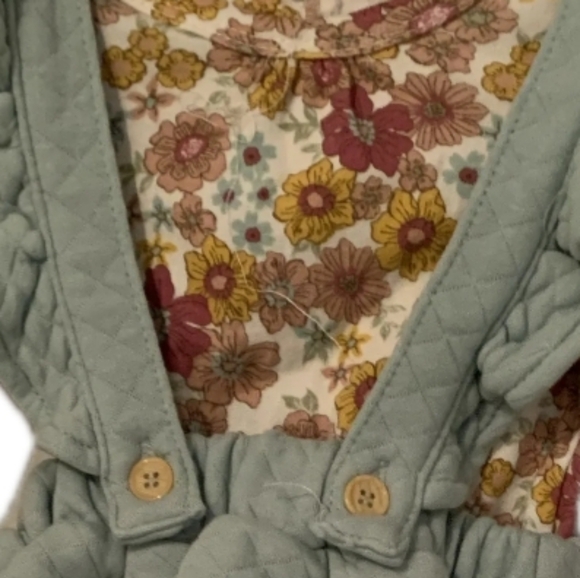 Floral and Blue Kids Matching Set - Picture 2 of 2